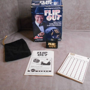 1985 Larry Hagman Flip Out Game #1209 Vintage Mattel Dallas JR Complete
